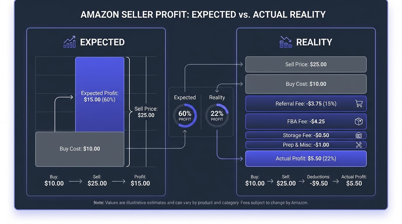 Amazon Seller Fees 2026: Referral, FBA, and Storage Fees | RocketSource
